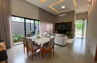 Casa térrea com 3 suítes no residencial vila de leon 2