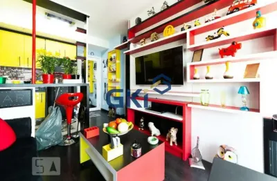 Apartamento mobiliado em santo amaro com 33 metros 1 dormitório 01 vaga de garagem.
