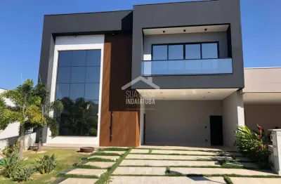 Sobrado com 4 dormitórios sendo 3 suítes, piscina e escritório no condomínio maria josé - indaiatuba/sp