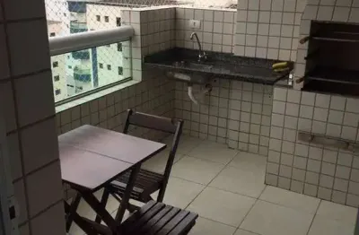 Apartamento mobiliado na praia da aviação em praia grande