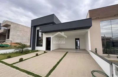 Casa nova com piscina e energia solar em condomínio em indaiatuba