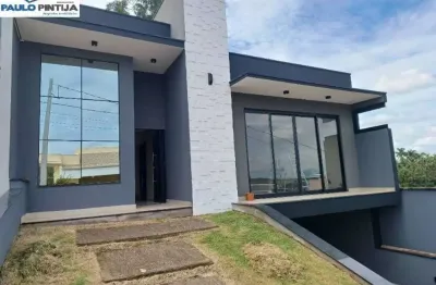 Casa nova com 3 suítes, closet e escritório em condomínio fechado