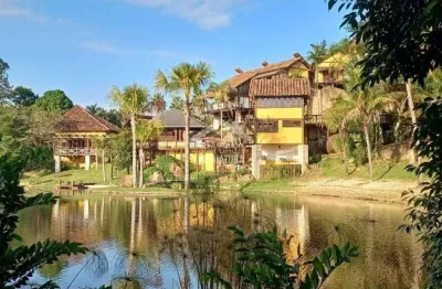 Casa de campo de luxo de 27.000m2 com lago privativo em condomínio em indaiatuba