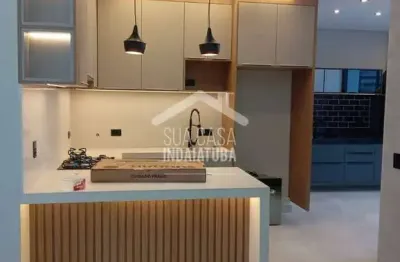 Casa nova em condominio com 3 suítes, escritório e móveis planejados