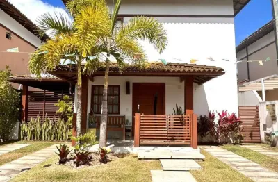 Casa em condomínio fechado com 4 quartos à venda na rodovia ba-099 - estrada do côco, abrantes, camaçari, 250 m2 por r$ 850.000