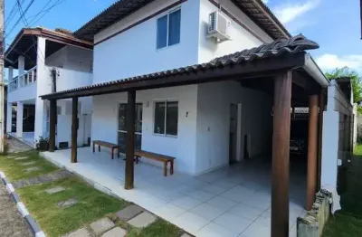 Casa em condomínio fechado com 5 quartos à venda na rua do bosque, boa união, camaçari, 150 m2 por r$ 695.000