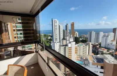 Apartamento com 3 quartos à venda na rua plínio moscoso, jardim apipema, salvador, 160 m2 por r$ 1.250.000