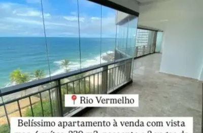 Apartamento com 4 quartos à venda na rua barro vermelho, rio vermelho, salvador, 320 m2 por r$ 2.400.000