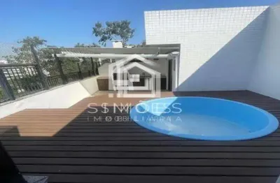 Cobertura para venda em rio de janeiro, freguesia (jacarepaguá), 3 dormitórios, 2 suítes, 3 banheiros, 3 vagas