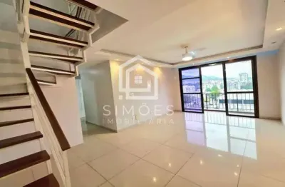 Cobertura para venda em rio de janeiro, freguesia (jacarepaguá), 3 dormitórios, 1 suíte, 2 banheiros, 2 vagas