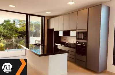 Casa térrea à venda no Residencial Cyrela Esplanada com 3 suítes e piscina escritório 185 m2