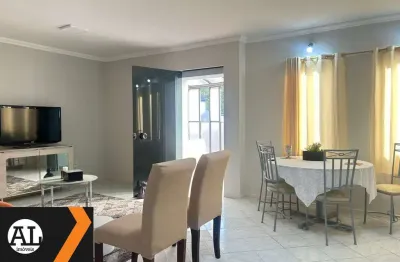 Casa para locação toda mobiliada no condomínio granja olga, no andar de cima com entrada independente e 180 m2 de ac com 3 quartos sendo 1 suíte