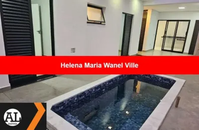 Casa térrea à venda no condomínio Helena Maria, no Wanel Ville em Sorocaba.