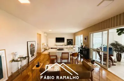 Apartamento com 4 suítes, varanda, e 4 vagas de garagens, na jurubatuba, cena golf.
