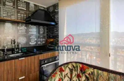 Studio com 1 dormitório à venda, 39 m² por r$ 458.000,00 - jardim flor da montanha - guarulhos/sp