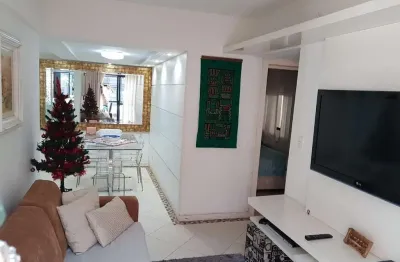 Apartamento mobiliado na quadra do mar com 01 suíte mais 01 dormitório 60m da praia