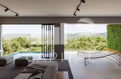 Casa à venda no condomínio golf village fazendinha - zero km! moderna, integrada, vista espetacular!