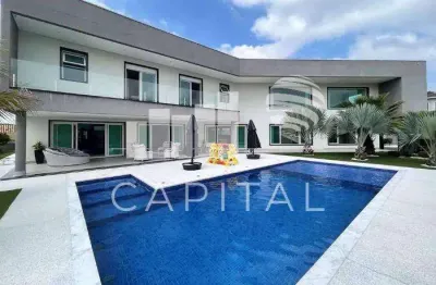 Casa nova à venda em condomínio na granja viana com 4 suítes - 6 vagas  - 883 m²