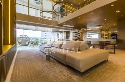 Apartamento à venda mobiliado com 4 suítes, 5 banheiros, 4 vagas, 376m²