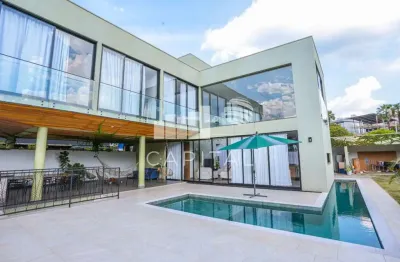 Vendo e alugo casa nova, moderna mobiliada em condomínio de alto padrão em alphaville.