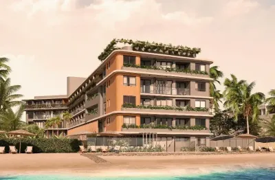 Ref: la058 - ançamento pé na areia, flat à venda, joão pessoa, bessa, 1 e 2 quartos