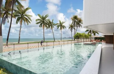 Ref: la046 - flat à venda, cabedelo, intermares, 1 quarto, beira mar
