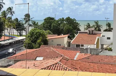 Ref: ap032 - flat à venda, joão pessoa, cabo branco, 1 quarto, vista para o mar
