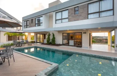 Ref: ca022 - casa à venda, condomínio fechado, conde, tabatinga, 3 quartos