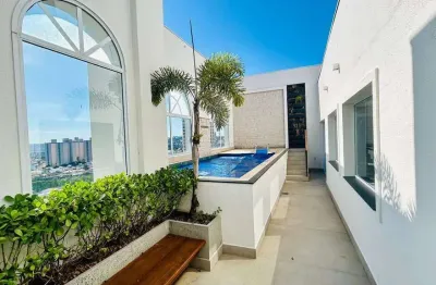 Cobertura com 3 dormitórios à venda, 242 m² por r$ 2.860.000,00 - jardim campos elísios - jundiaí/sp