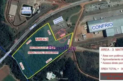 Área à venda, 38000 m² por r$ 3.500.000,00 - estância são paulo - jarinu/sp