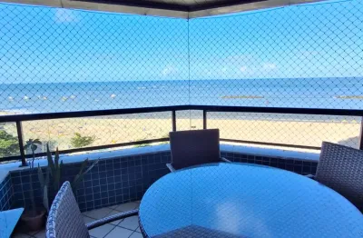 Apartamento a beira mar,  ao lado churrasqueira boi e brasa, totalmente nascente