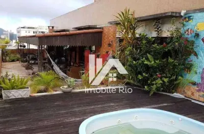 Cobertura com 3 dormitórios à venda, 421 m² por r$ 2.800.000,00 - laranjeiras - rio de janeiro/rj