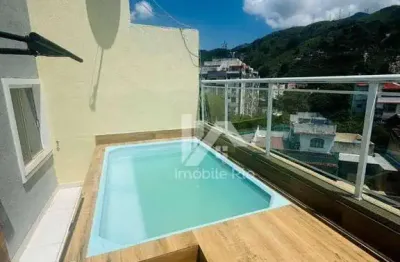Cobertura com 2 dormitórios à venda, 2 vagas, 114 m² por r$ 530.000 - méier - rio de janeiro/rj