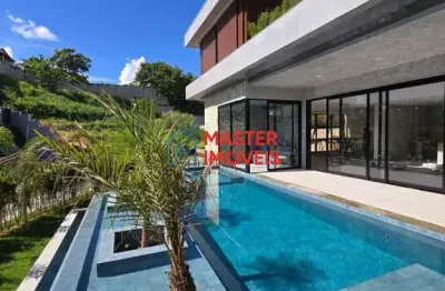 Casa em condomínio fechado com 3 quartos à venda na rua gardênia, estância silveira, contagem por r$ 4.500.000