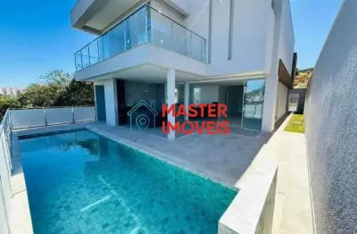 Casa em condomínio fechado com 4 quartos à venda na rua taurus, portal do sol, contagem por r$ 3.800.000