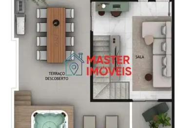 Cobertura com 3 quartos à venda na Rua Monsenhor Bicalho, Eldorado, Contagem por R$ 1.130.000