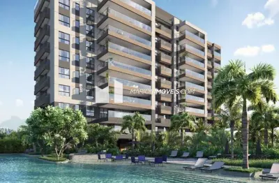 Apartamento em construção na barra da tijuca, 3 quartos (suítes). concept, sala, lavabo, suíte de empregada, varanda; infraestrutura, área de serviço