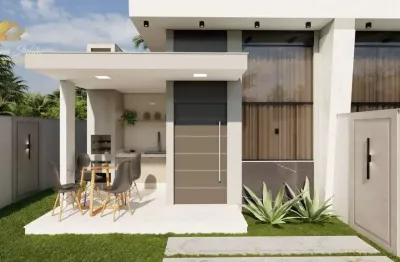Casa linear com 3 quartos, piscina a venda no ouro verde, rio das ostras