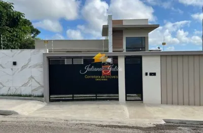 Casa linear à venda, com 4 quartos, piscina, área gourmet, terreno com 360m², no parque das flores, rio das ostras, rj