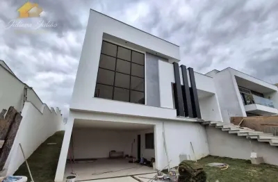 Casa linear de alto padrão com 4 quartos sendo 3 suítes a venda no condomínio viverde 1 em rio das ostras rj