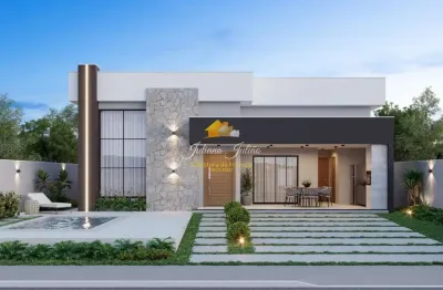 Casa linear em alto padrão com 3 quartos sendo 1 suíte, a venda no bairro bosque beira rio em rio das ostras rj