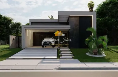 Casa linear em alto padrão com 3 suítes e piscina a venda no viverde 1 em rio das ostras rj