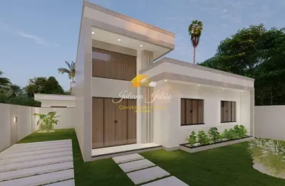 Casa linear com 3 quartos sendo 1 suíte a venda no bairro enseada das gaivotas em rio das ostras rj