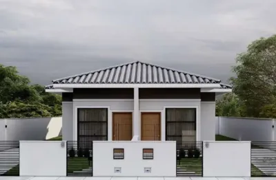 Casa para venda em palhoça, guarda do cubatão, 2 dormitórios, 1 suíte, 2 banheiros, 1 vaga