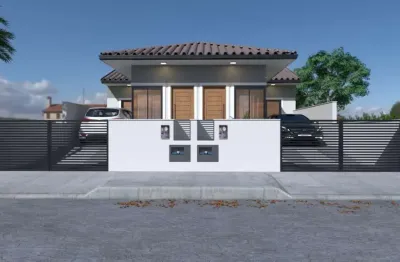 Casa para venda em palhoça, barra do aririu, 2 dormitórios, 1 suíte, 2 banheiros, 1 vaga