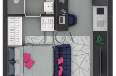 Apartamento com 1 quarto à venda na rua almirante tamandaré, 100, floresta, porto alegre, 21 m2 por r$ 298.000