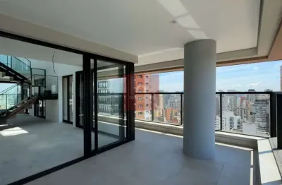 Prédio novo, ed. ibirapuera park houses - cobertura vista para o parque ? 281m² - 4 suites - 3 vagas