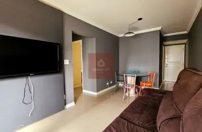 Apartamento mobiliado! são 2 dormitórios, 1 suíte, 1 vaga e com 61m² - moema