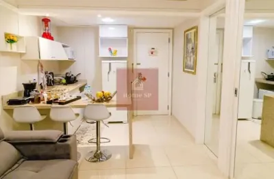 Studio 33 m2, 1 vaga, com serviço de hotel padrão internacional