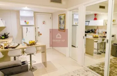 Studio 33 m2, 1 vaga, com serviço de hotel padrão internacional